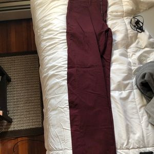 Goodfellow & Co. Maroon Slim Fit Pants